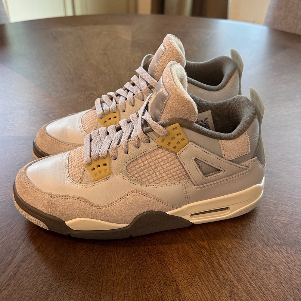 Jordan Cream and Gray Sneakers